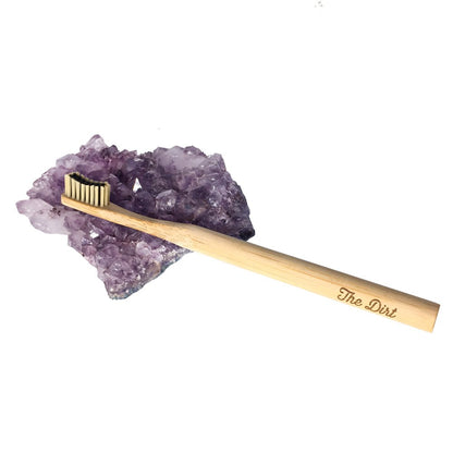 Charcoal Infused Bamboo Toothbrush - Biodegradable Natural Toothbrush with Soft Bristles - Eco-Friendly Oral Care Must-Have for a Brighter Smile (Single Pack)