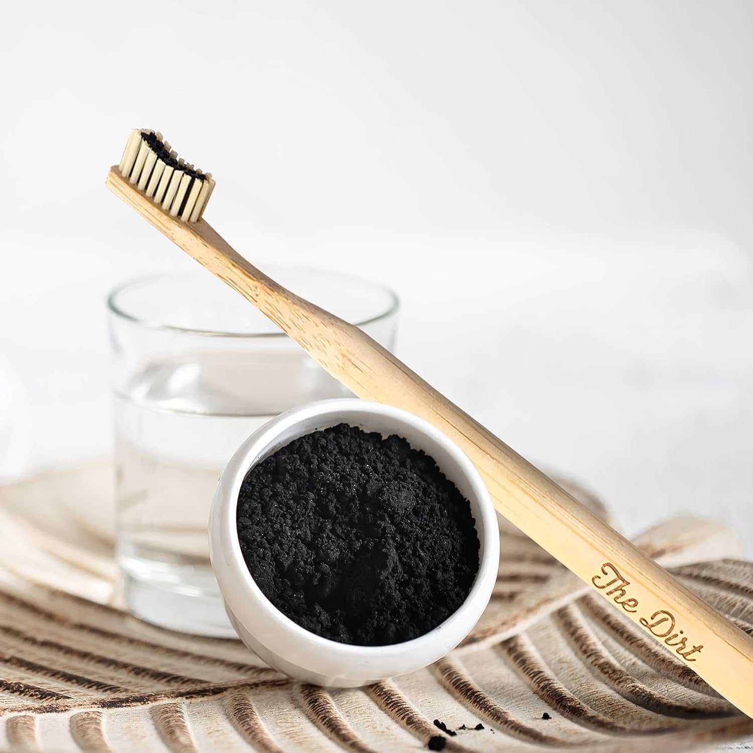 Charcoal Infused Bamboo Toothbrush - Biodegradable Natural Toothbrush with Soft Bristles - Eco-Friendly Oral Care Must-Have for a Brighter Smile (Single Pack)
